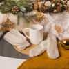 Набор подарочный WINTER WELL: кружка, варежки, носки, бежевый, бежевый, несколько материалов