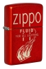 Зажигалка ZIPPO Retro с покрытием Metallic Red, латунь/сталь, красная, 38x13x57 мм, красный
