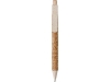 Ручка из пробки и переработанной пшеницы шариковая «Mira», коричневый, бежевый, дерево, пластик, пробка