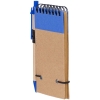 Блокнот на кольцах Eco Note с ручкой, синий, синий, пластик, картон