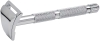 Станок контурный для бритья MERKUR хромированный, короткая ручка, лезвие в комплекте (1 шт), серебристый, металл
