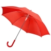 Зонт-трость Promo, красный, красный, купол - полиэстер; ручка - пластик