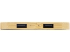 USB-хаб с беспроводной зарядкой из бамбука «Plato», 5 Вт, натуральный, бамбук