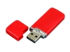 USB 2.0- флешка на 4 Гб с оригинальным колпачком, красный, пластик