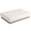 Коробка подарочная CRAFT BOX, 17,5*11,5*4 см, серый, белый, картон 350 гр/м2, белый, серый, картон