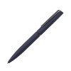 FRANCISCA, ручка шариковая, темно-синий/вороненая сталь, металл, пластик, софт-покрытие, синий, латунь, пластик, нержавеющая сталь, софт-покрытие