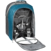 Набор для пикника Lilla Fridag на 2 персоны, серый с синим, серый, рюкзак - полиэстер; приборы и кружки - нержавеющая сталь; тарелки и разделочная доска - пластик