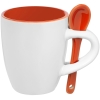 Набор для кофе Pairy, оранжевый, оранжевый, пластик, кружка - каменная керамика; кофеварка - алюминий