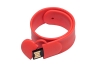 USB 2.0- флешка на 16 Гб в виде браслета, оранжевый, силикон