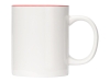 Кружка «Sublime Color XL» для сублимации, белый, красный, фарфор