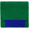Шарф Snappy, зеленый с синим, зеленый, акрил