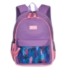 Рюкзак TORBER CLASS X Mini, сиреневый/розовый с орнаментом, полиэстер 900D + Мешок для обуви в подар, фиолетовый