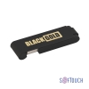Флеш-карта "Case", объем памяти 16GB, черный/золото, покрытие soft touch, черный с золотом, металл/soft touch