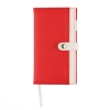 Записная книжка Pierre Cardin красная, 10,5 х 18,5 см, красный