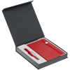 Коробка Arbor под ежедневник и ручку, серая, серый, переплетный картон; покрытие софт-тач