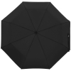 Зонт складной Manifest Color со светоотражающим куполом, черный, черный, полиэстер