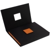 Коробка под набор Plus, черная с оранжевым, черный, оранжевый, картон