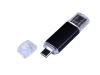 USB 3.0/micro USB/Type-C- флешка на 32 Гб, черный, металл