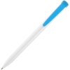 Ручка шариковая Favorite, белая с голубым, белый, голубой, пластик