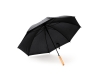Зонт-трость FARGO, полуавтомат, черный, полиэстер
