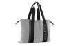 Сумка-шоппер женская BUGATTI Ambra, серо-черный цвет, хлопок/полиэстер, 45х10х34 см, серый