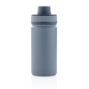 Спортивная вакуумная бутылка из нержавеющей стали, 550 мл, синий, нержавеющая сталь; силикон