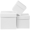 Коробка Cube, S, белая, белый, картон
