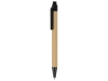Блокнот «Masai» с шариковой ручкой, черный, бежевый, пластик, картон, бумага
