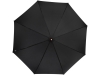 Зонт-трость «Pasadena», черный, желтый, полиэстер, soft touch
