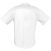 Рубашка мужская с коротким рукавом Brisbane, белая, белый, хлопок 70%; полиэстер 30%, плотность 130 г/м²