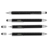 Ручка шариковая Construction, мультиинструмент, черная, черный, металл