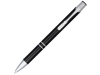 Ручка металлическая шариковая «Moneta» с анодированным покрытием, черный, алюминий