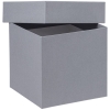 Коробка Cube, S, серая, серый, картон