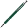 Ручка шариковая Keskus Soft Touch, зеленая, зеленый