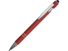 Подарочный набор «Silver Sway» с ручкой и блокнотом А5, красный, серебристый, кожзам, soft touch
