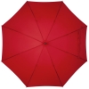 Зонт-трость LockWood, красный, красный, купол - эпонж; спицы - стеклопластик; ручка - дерево