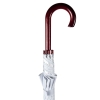 Зонт-трость Standard, белый с серебристым внутри, белый, серебристый, полиэстер