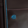 Сумка мужская для ноутбука Piquadro Blue Square, коричневая, коричневый, кожа