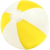 Надувной пляжный мяч Cruise, желтый с белым, белый, желтый, пвх