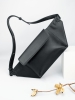 Поясная сумка Romance, черная, черный, искусственная кожа; подкладка - полиэстер