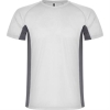 Спортивная футболка SHANGHAI мужская, БЕЛЫЙ/ТЕМНЫЙ ГРАФИТ 2XL, белый/темный графит