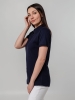 Рубашка поло женская Virma Stretch Lady, темно-синяя, синий, плотность 200 г/м²; пике, хлопок 95%; эластан 5%