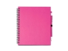 Блокнот LEYNAX с шариковой ручкой, розовый