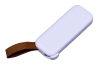 USB 3.0- флешка промо на 128 Гб прямоугольной формы, выдвижной механизм, белый, пластик