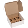 Коробка Grande с ложементом для стопок, белая, белый, картон