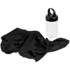 Охлаждающее полотенце Frio Mio в бутылке, черное, черный, пластик