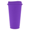Стакан с крышкой Color Cap, фиолетовый, фиолетовый, полипропилен