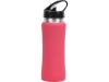 Бутылка спортивная из стали «Коста-Рика», 600 мл, розовый, металл, soft touch