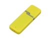 USB 2.0- флешка на 64 Гб с оригинальным колпачком, желтый, пластик