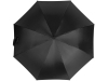 Зонт-трость Reviver  с куполом из переработанного пластика, черный, полиэстер, пластик, soft touch